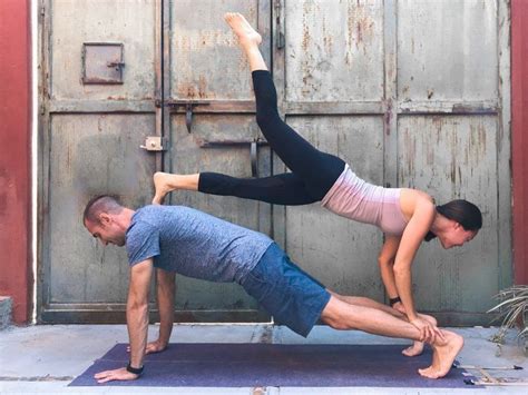 Couple S Yoga Poses Easy Medium And Hard Duo Yoga Poses Couples