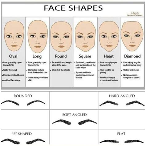 Pin By Peena Pipoppinyo On Knowledge Eyebrows For Face Shape Face
