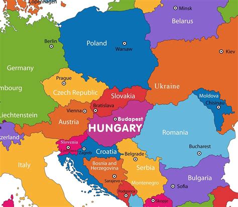 Austria Pe Harta Lumii Austria Hartă La Hartă A Lumii Europa De Vest