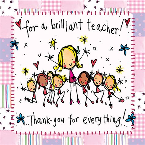 For A Brilliant Teacher Thank You For Everything Juicy Lucy Designs
