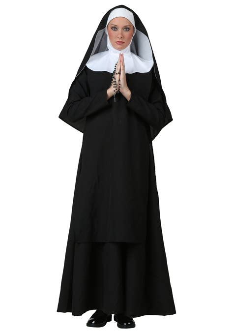 Womens Sexy Nun Costume Virgin Mary Religious Nun Fancy Dress With