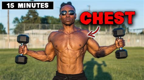 15 Minute Lightweight Dumbbell Chest Workout No Bench Needed Youtube