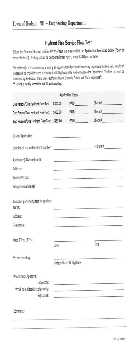 Hydrant Flow Test Report Template Fill Online Printable Fillable Blank Pdffiller Kulturaupice