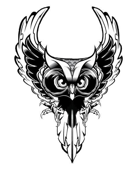 Free Owl Vector Black And White Download Free Owl Vector Black And