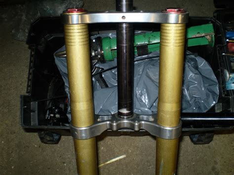 White brothers will introduce expensive after market replacement suspension forks around september/october '96. none at garage in London, United Kingdom - photo by ...