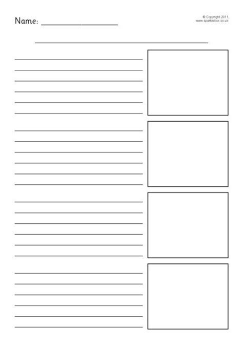 Simple Recount Writing Frames Sb4750 Writing Paper Printable