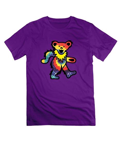 Rock Grateful Dead Dancing Bear T Shirt For Purple M Stellanovelty