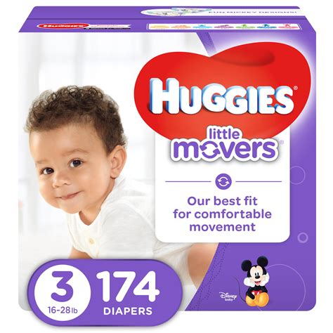 Disposable Diapers Baby Diapering Huggies Little Movers Diapers Size 3