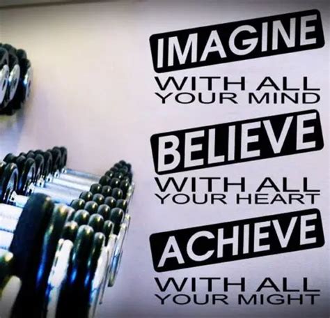 Imagine Believe Achieve Decal Exercise Fitness Motivation Wall Stickers