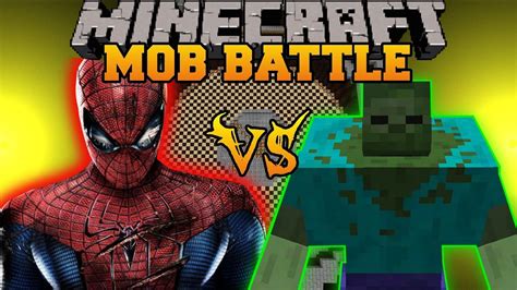 Mutant Zombie Vs Spiderman Minecraft Mod Battle Mob Battles