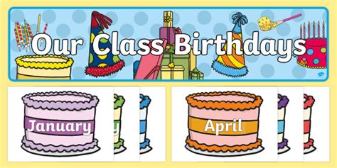 👉 Birthday Display Classroom Printable A Twinkl Resource