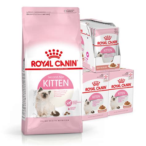 All nutritional information in this table and hereafter is taken from the manufacturer's guaranteed analysis. Royal Canin Bundle Kitten Gravy Wet And Dry Cat Food - $89.95