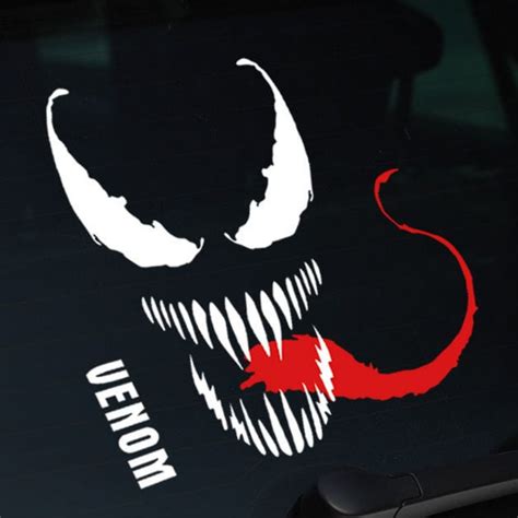 Vinyl Sticker Venom With Tongue Printability