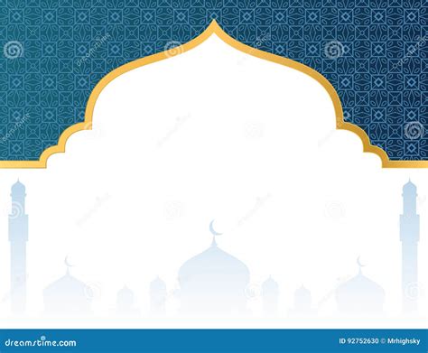 Luxury Background Vector Islamic Background With Golden Arabesque