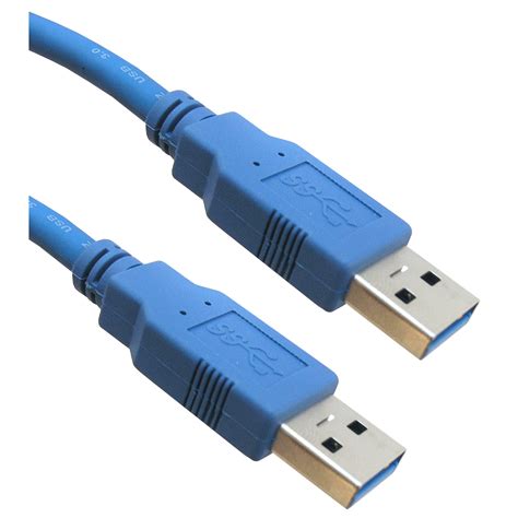 3ft Usb 30 Cable Blue Type A To Type A Malemale