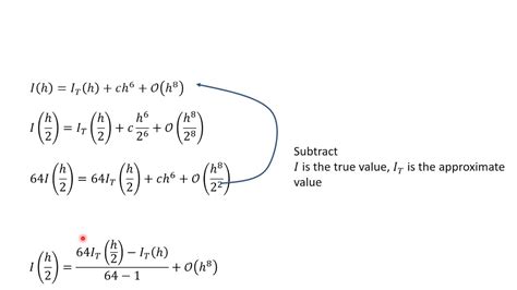 11 Numerical Integration 2 Richardson Extrapolation Youtube