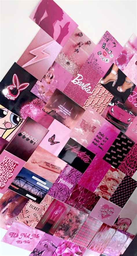 Aesthetic Wall Prints Pink Digital 109 Pcs Etsy