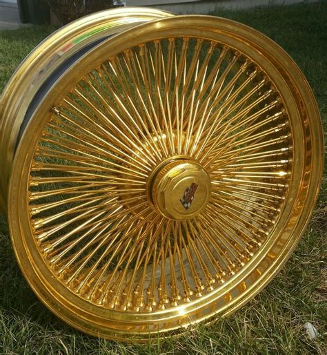 24 Inch Stamped Gold Dayton Wire Wheels Custom Wheels Custom Wheels
