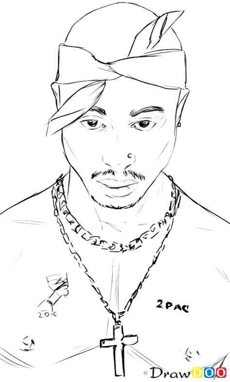 How To Draw Tupac Shakur Famous Singers Best Wallpapers Desenhos De