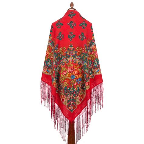 pavlovo posad russian shawl 148x148 cm 58x58 100 wool scarf wrap 928 4