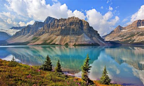 Bow Lake Canada Wallpapers Wallpaper Cave