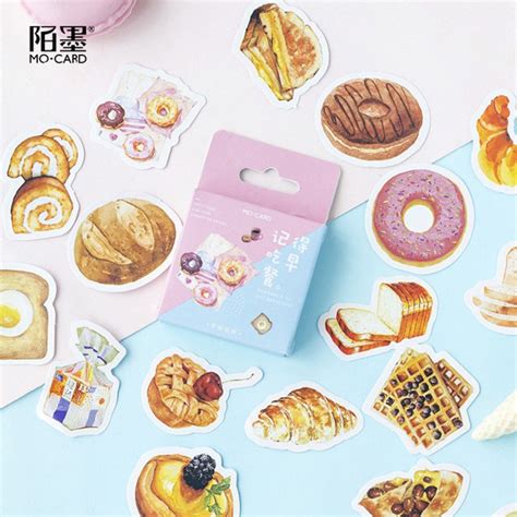 46pcs Bread Stickers Food Stickers Delicious Food Stickers Etsy