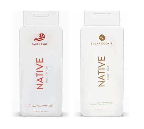 Native Special Edition Winter Body Wash For Women And Men Sulfate Free