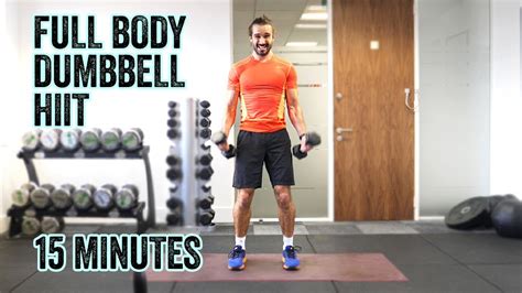 15 Minute Beginners Dumbbell Hiit Workout The Body Coach Tv Youtube