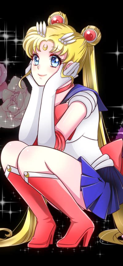 Anime Sailor Moon Sailor Chibi Moon Usagi Tsukino 828x1792 Phone Hd Wallpaper