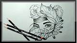 Ink drawings cool drawings drawing sketches drawing tips sketchbook drawings sketchbook ideas drawing poses drawing art easy pen drawing. Cool Pencil Drawing A Beautiful Face Picture Easy - YouTube