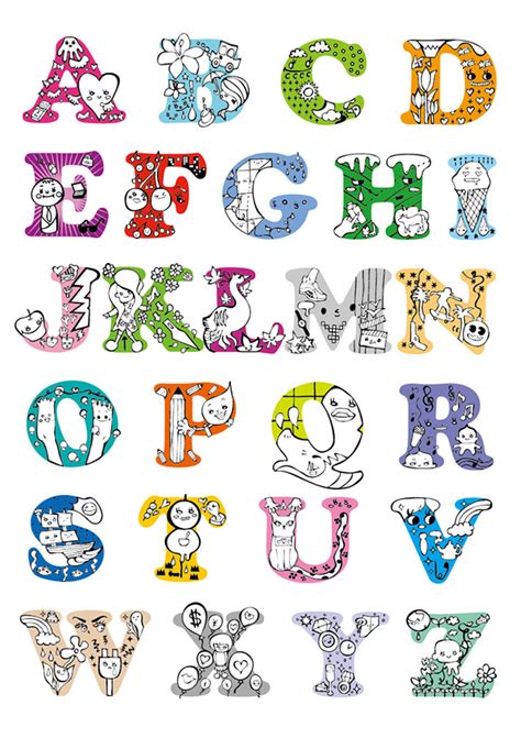 Abc Typography For Kids On Behance
