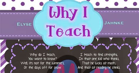 Teaching With Heart And Soul Why I Teach
