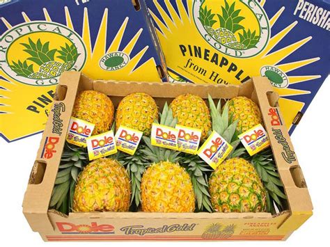 Hawaii Pineapples 10 Pound Box 2 Pineapples