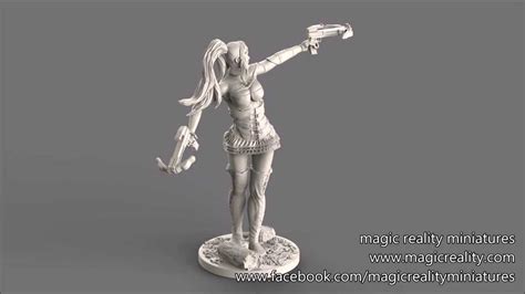 Crossbow Girl Collectible Miniature By Magic Reality Miniatures Youtube