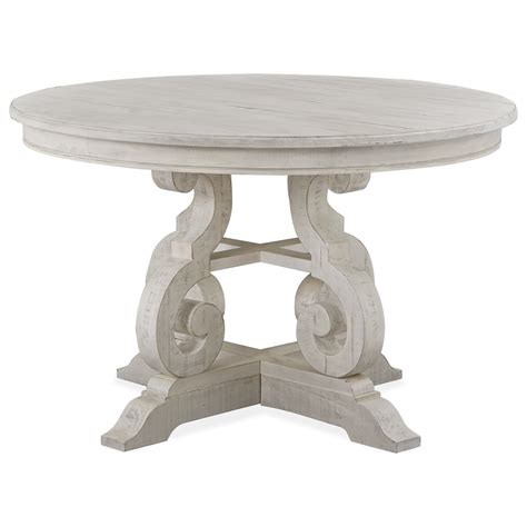 Magnussen Home Bronwyn Dining D4436 22 48 Round Farmhouse Dining Table