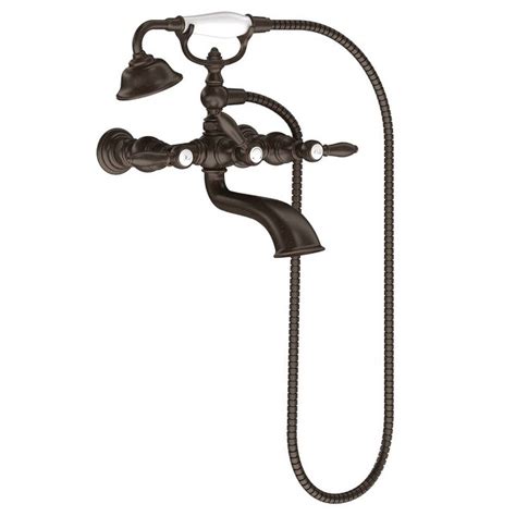 Shop Moen S Weymouth Wall Mounted Clawfoot Tub Filler With Built
