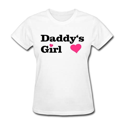 casual t shirt women s daddy s girl i love dad daddy i heart custom your own short sleeve t