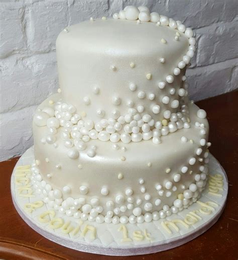 30th Pearl Wedding Anniversary Cake Chic Uk 30th Wedding