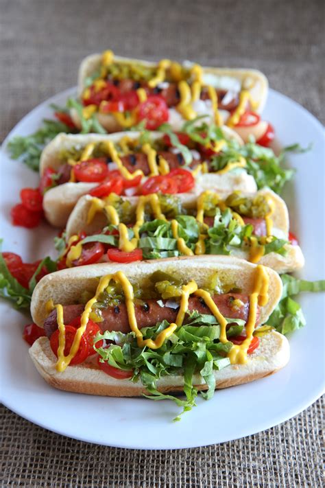 Add hot dogs and ham and cook, turning one time, until lightly charred and warmed through, about 4 minutes for the hot dogs and 1 minute for the ham. 19 Best Hot Dog Recipes - Easy Ideas for Hot Dogs