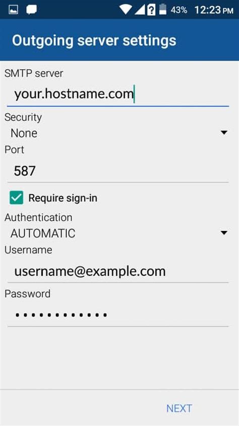 How To Configure An Email Account On Android Mobile Using Bluemail