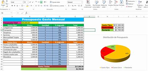 Formato Para Presupuesto En Excel