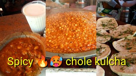 most spicy chole kulche of jamnagar only rs 60 delhi style chole kulche street food of india