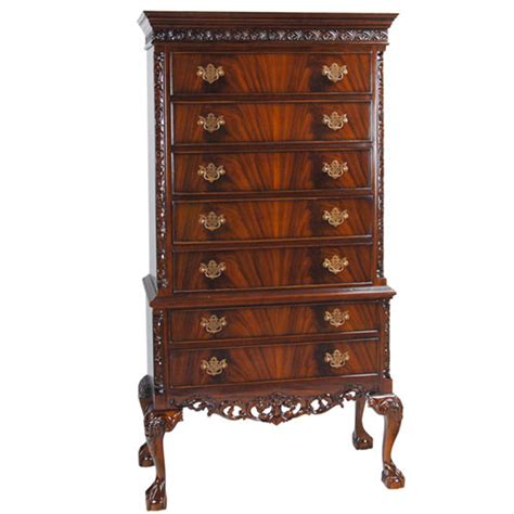 This search has been saved to your search list! Chippendale Mahogany High Chest, Niagara Furniture ...