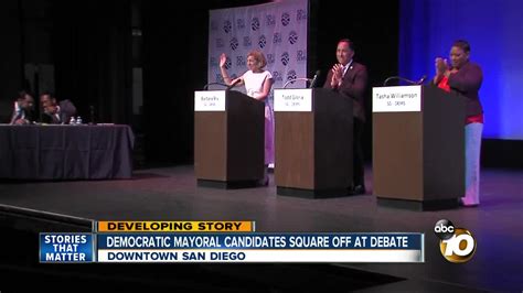 San Diegos Democratic Mayoral Candidates Face Off In Debate