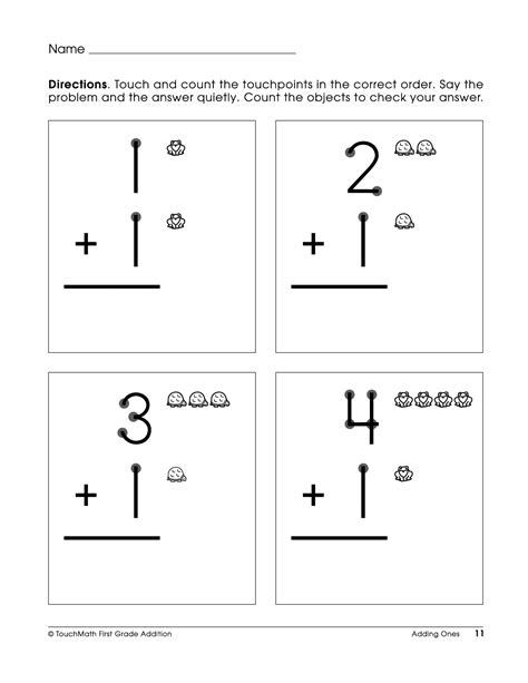 Free Printable Free Printable Touch Math Worksheets