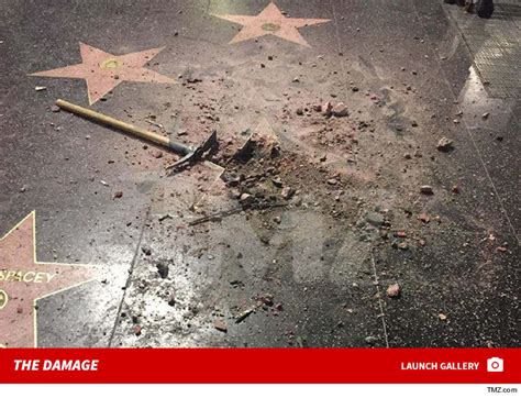 Donald Trumps Hollywood Walk Of Fame Star Vandalized Again With Pickax