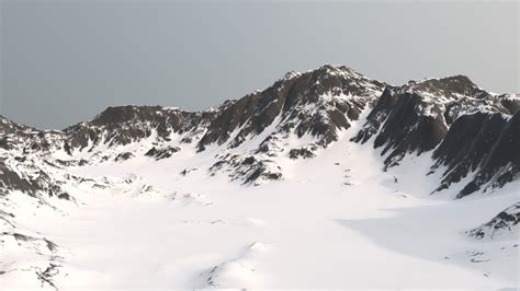Snowy Mountain Terrain Download Free 3d Model By Artfromheath