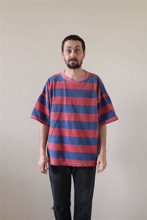 Oversized Striped 90s Shirt Mens Xl Etsy 90s Shirts Mens Mens Shirts 90s Shirts