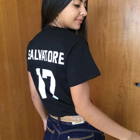 Salvatore 17 Print On Back Side T Shirt Stefan Salvatore T Shirt