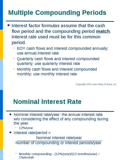 Chapter 2 Multiple Compounding Periods Pdf Nominal Interest Rate